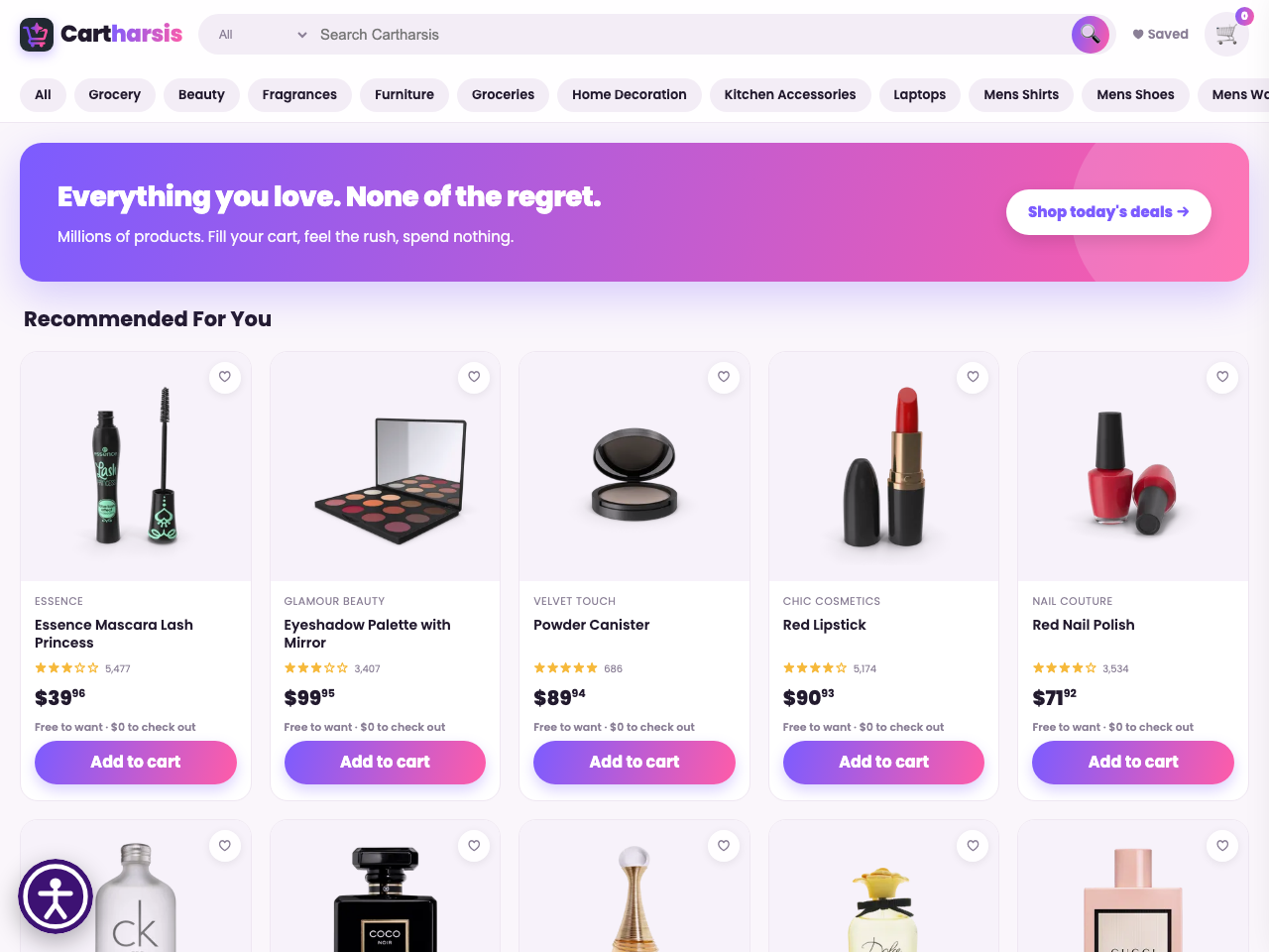 Cartharsis — dopamine e-commerce concept store