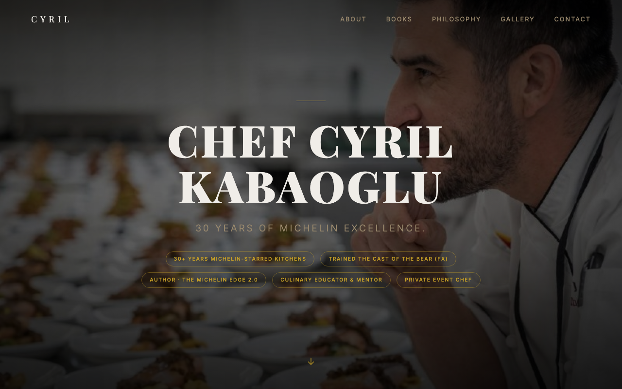 Chef Cyril portfolio